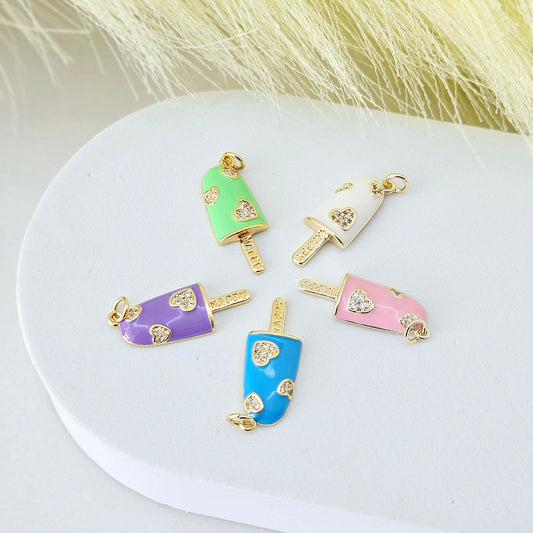 Ice Cream Lollipop charm