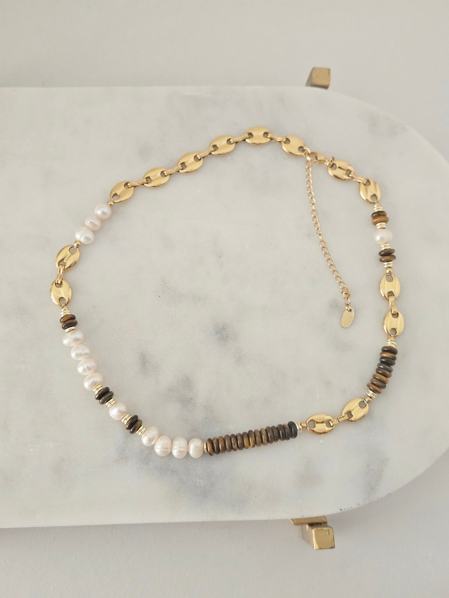GG Pearl Brown Necklace