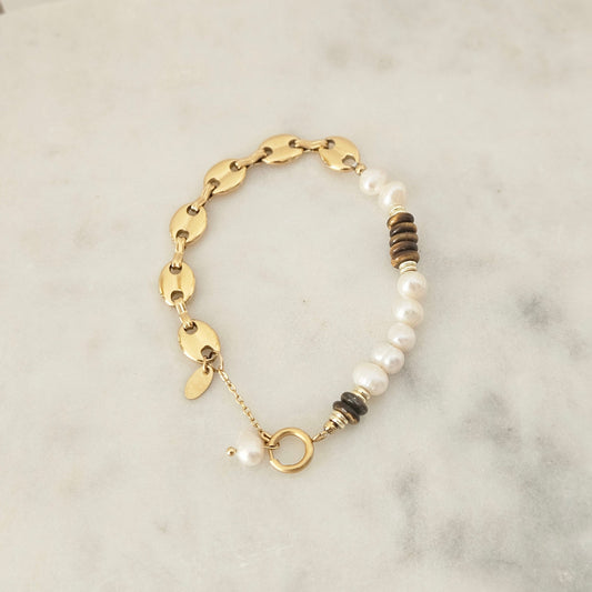 GG Pearl Brown Bracelet