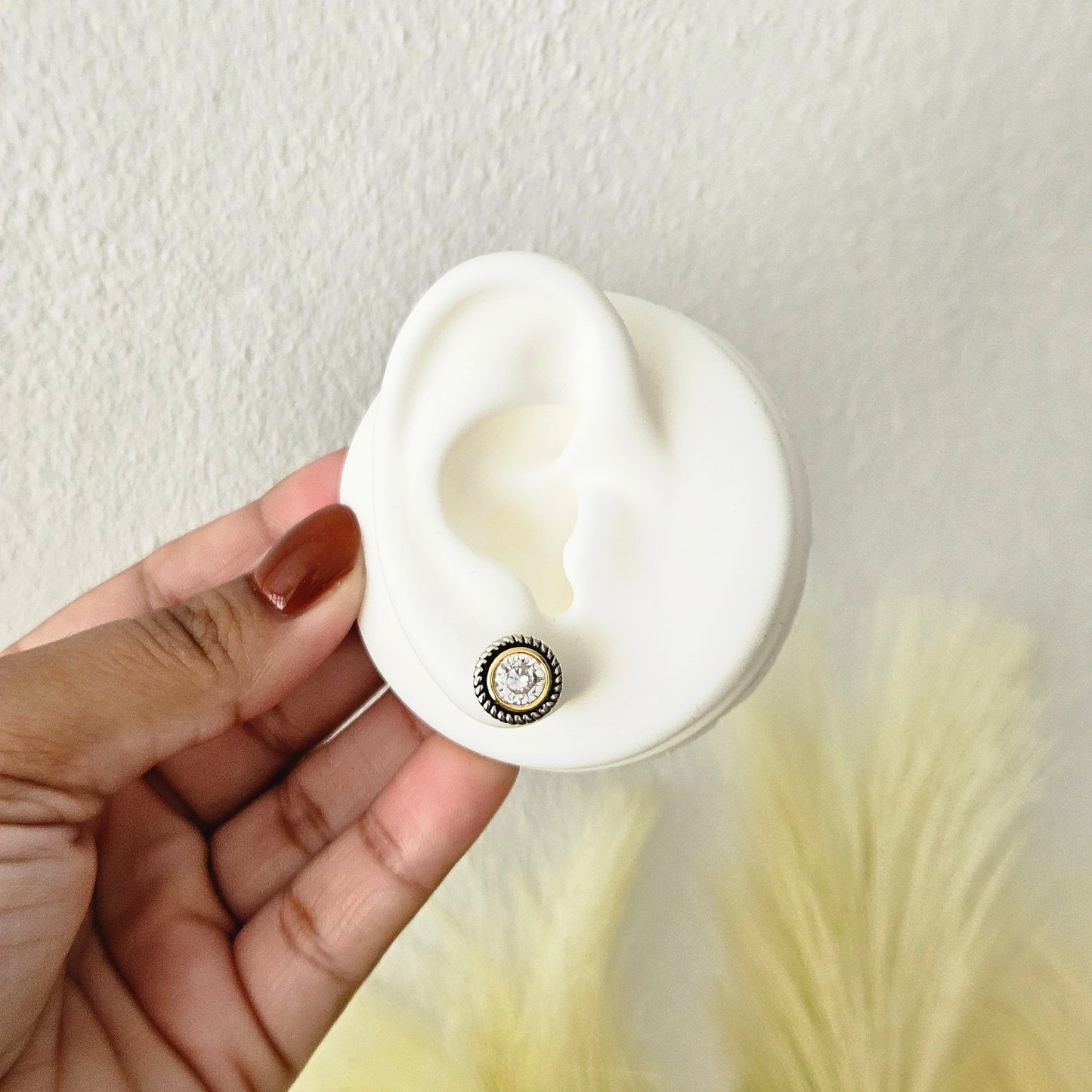 Ela Two Tone Earrings