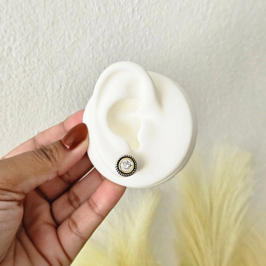 Ela Two Tone Earrings