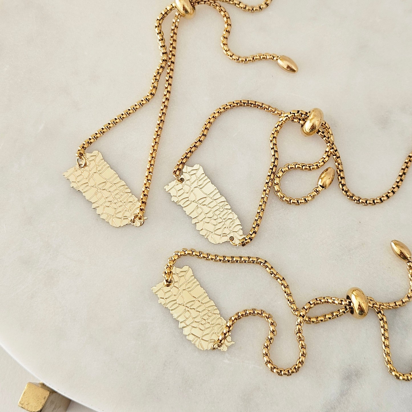 Silueta de PR Gold Bracelet