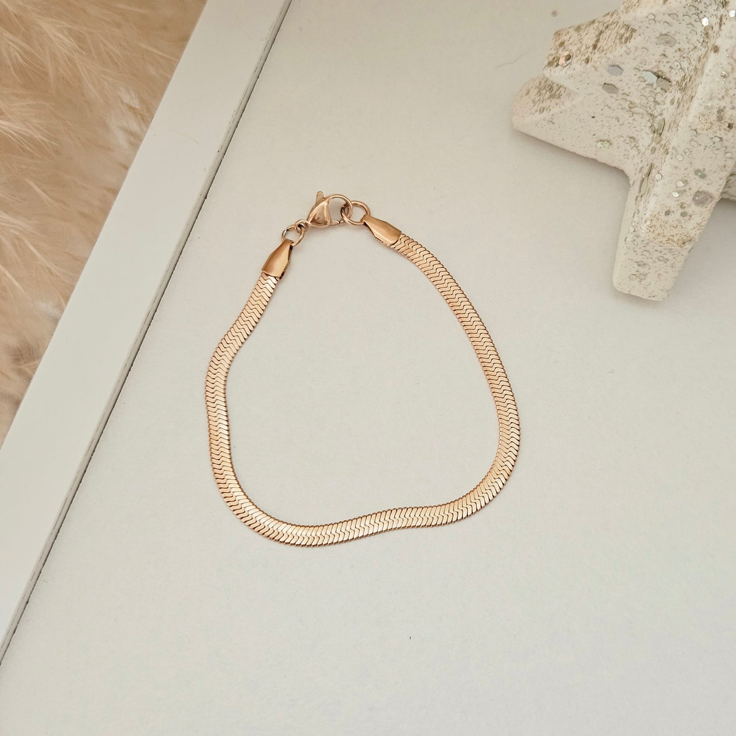 Rose Gold Snake Bracelet