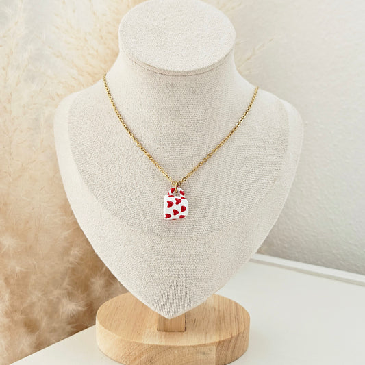 Heart Coffe Cup Necklace