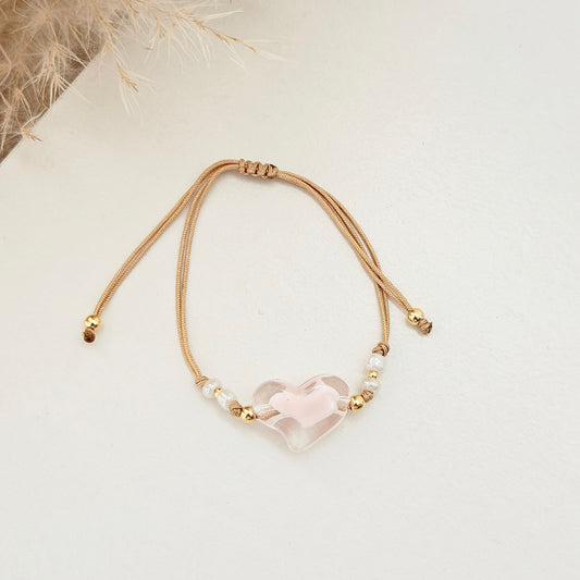 Rose Heart Bracelet