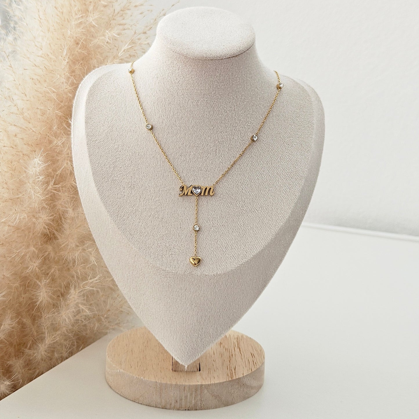 Mom & Diamond Necklace