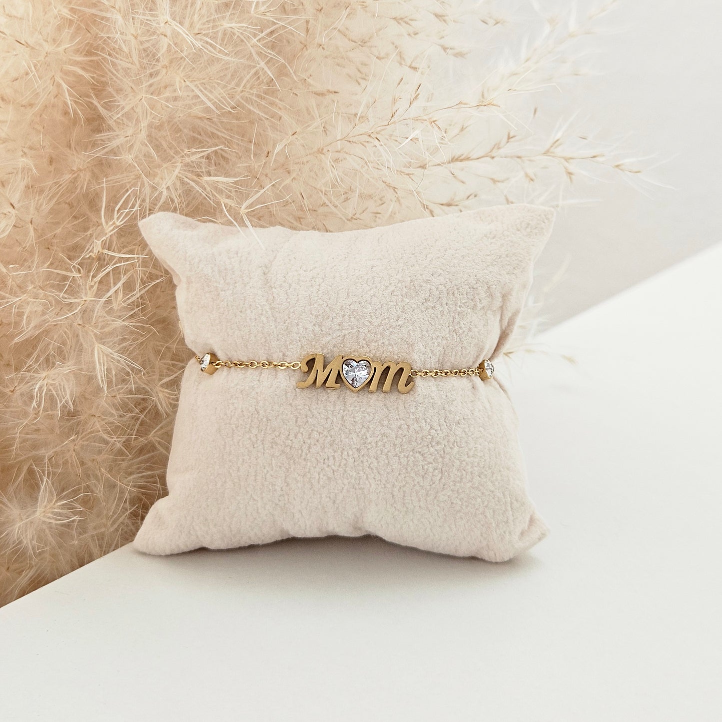 Mom & Diamond Bracelet