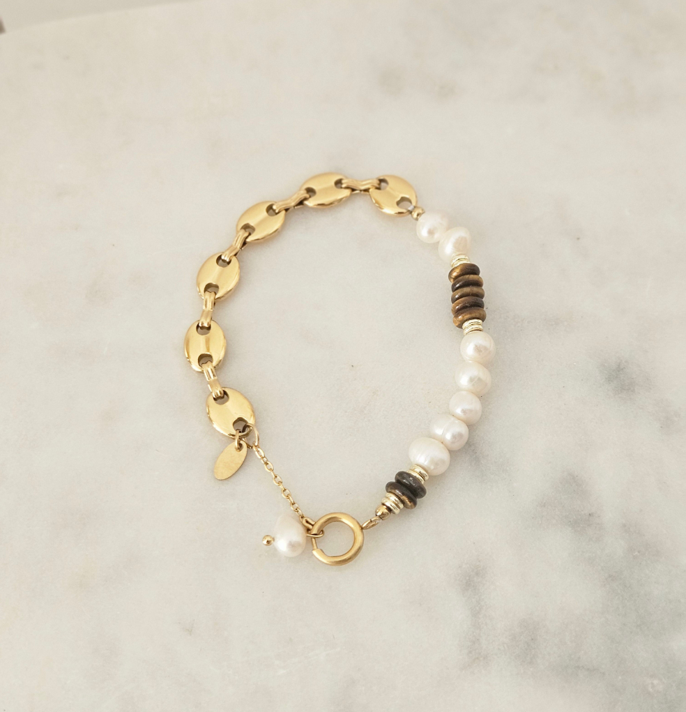 GG Pearl Brown Bracelet