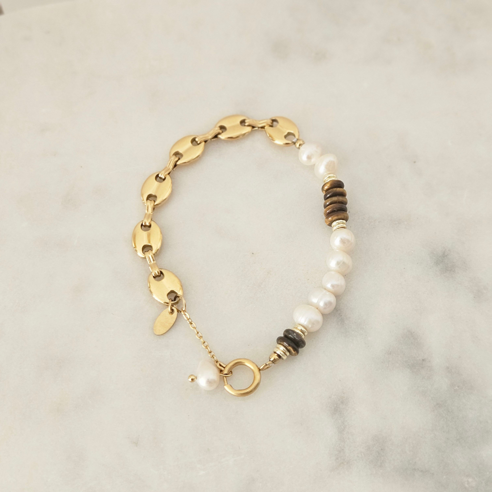 GG Pearl Brown Bracelet