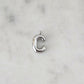 Bubble Letter (Silver) Charm