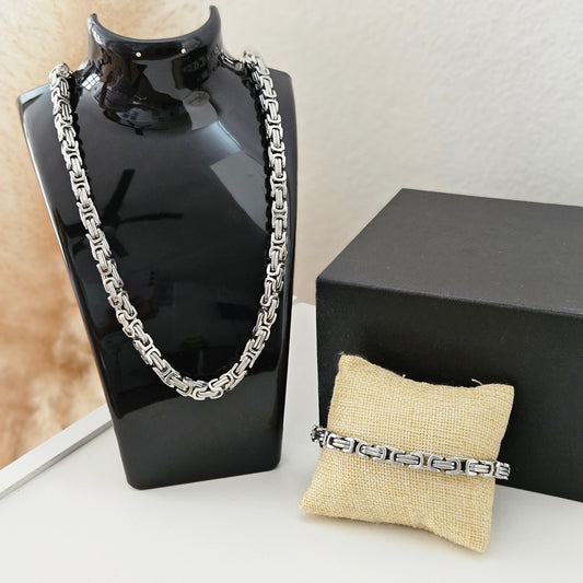 Apolonio Men Set Bracelet & Necklace