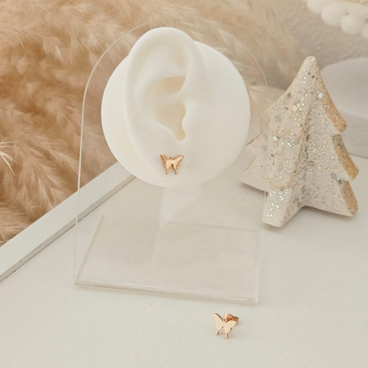 Rose Gold Butterfly Earrings