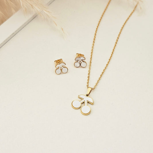 Cherry Set Necklace & Earrings