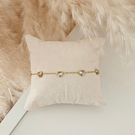 Heart & Diamond Bracelet