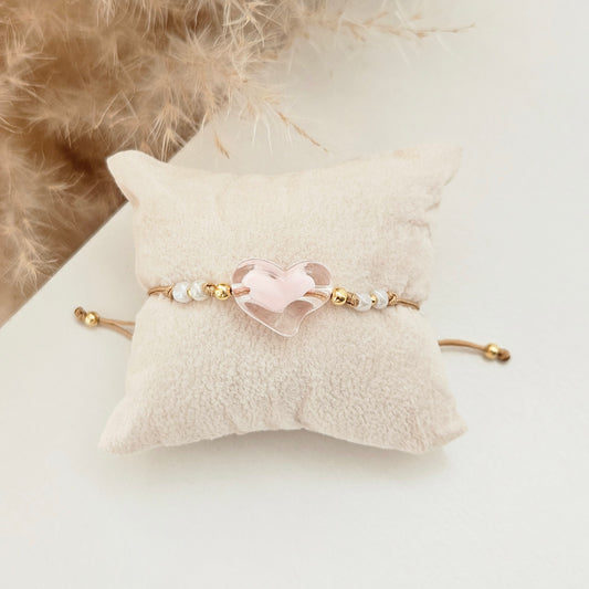 Rose Heart Bracelet