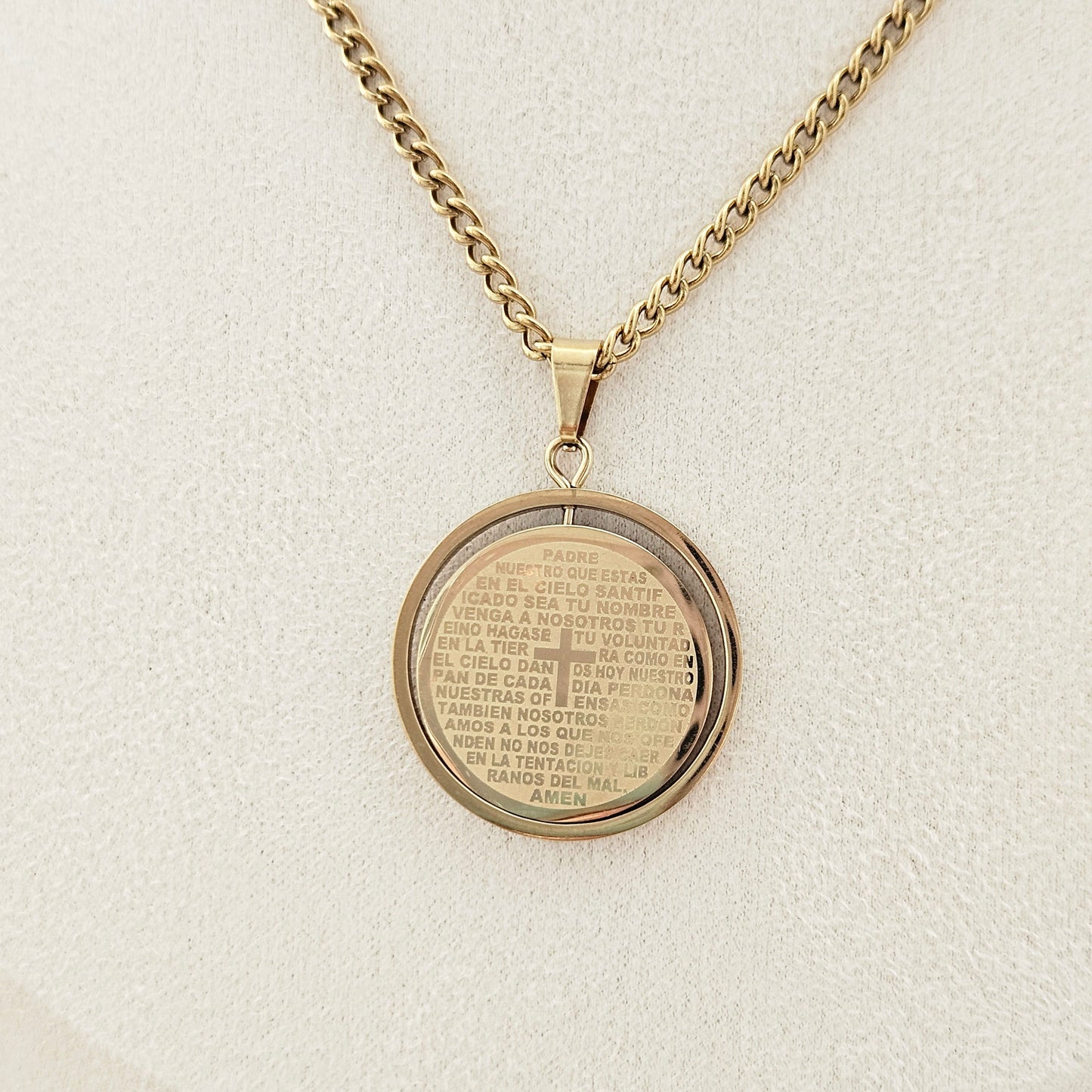 "Padre nuestro" Men Necklace