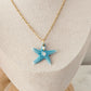 Blue Starfish Necklace