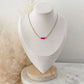 Fuchsia Crystal Necklace