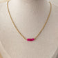 Fuchsia Crystal Necklace